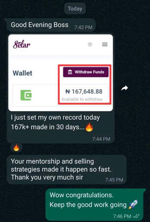 This is the results from one of my student, she was outrightly committed and literally executed every instructions pertaining to the business. This is the results from one of my student, she was outrightly committed and literally executed every instructions pertaining to the business.